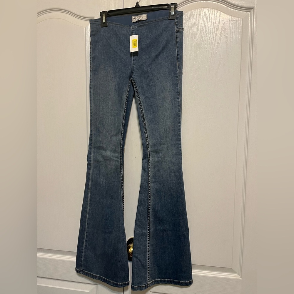 Free People Denim Flare Jeans - Picture 2 of 6